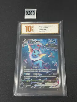 Pokemon TCG Chinese Sword & Shield CSHC 006 HR Vaporeon VMAX Grade 10 - Image 1