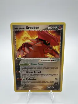 Pokemon TCG Team Magma's Groudon 9/95 Team Magma VS Team Aqua Non Holo Rare - Image 1