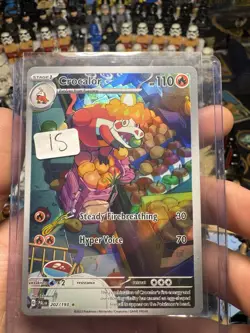 2023 Pokemon Crocalor 202/193 Sv02: Paldea Evolved Holo *L1* - Image 1