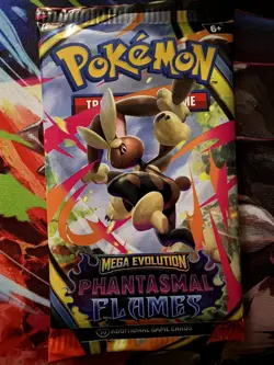 Pokemon Mega Evolution Phantasmal Flames Booster Pack Random art work - Image 2