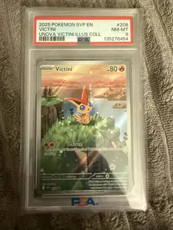 Pokemon 2025 SVP EN Black Star Promo 208 Victini Unova Victini Illustration Coll - Image 1