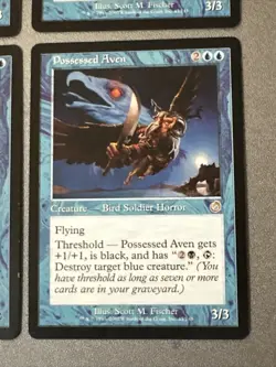 Possessed Aven x4 Torment Ex Condition See Pics Front Back MTG - Image 2