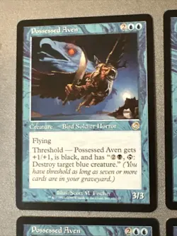 Possessed Aven x4 Torment Ex Condition See Pics Front Back MTG - Image 5