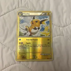 Raichu 33/90 HGSS Undaunted Reverse Holo Uncommon Pokemon - Image 1