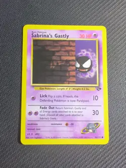 Pokemon TCG Sabrina's Gastly Gym Challenge 96 Regular Unlimited Common NM - Image 1