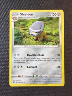 Pokemon TCG Shieldon Astral Radiance 109/189 Uncommon NM - Yuka Morii - Image 1