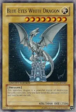 Yugioh! LP Blue-Eyes White Dragon - YAP1-EN001 - Ultra Rare - Limited Edition Li - Image 1