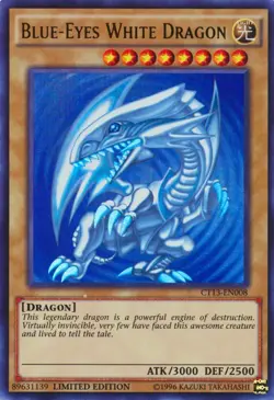 Yugioh! LP Blue-Eyes White Dragon - CT13-EN008 - Ultra Rare - Limited Edition Li - Image 1
