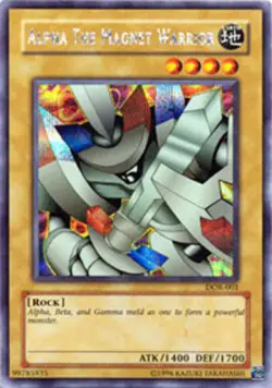 Yugioh! LP Alpha the Magnet Warrior - DOR-001 - Secret Rare - Unlimited Edition - Image 1