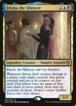 Etrata, the Silencer -Foil Light Play MTG Guilds of Ravnica: Guild Kits - Image 1