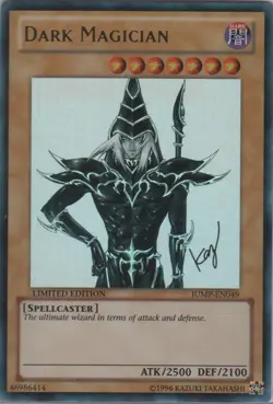 Yugioh! LP Dark Magician - JUMP-EN049 - Ultra Rare - Limited Edition Lightly Pla - Image 1