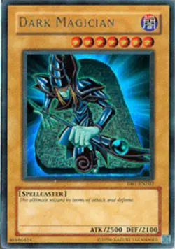 Yugioh! LP Dark Magician - DB1-EN102 - Ultra Rare - Unlimited Edition Lightly Pl - Image 1