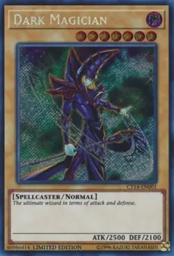 Yugioh! LP Dark Magician - CT14-EN001 - Secret Rare - Limited Edition Lightly Pl - Image 1
