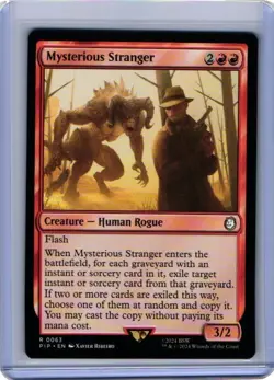 MTG Magic the Gathering Mysterious Stranger (63/1189) Fallout NM - Image 1
