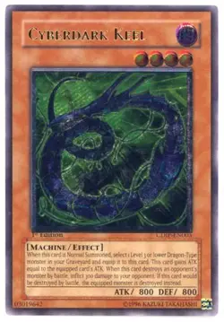 Yugioh! LP Cyberdark Keel - CDIP-EN003 - Ultimate Rare - 1st Edition Lightly Pla - Image 1