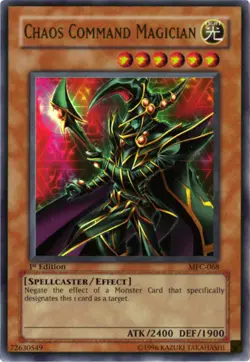 Yugioh! LP Chaos Command Magician - MFC-068 - Ultra Rare - 1st Edition Lightly P - Image 1