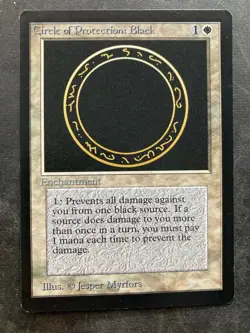 *** BETA Circle of Protection: Black *** NM-Mint Beauty! - DUTY FREE - MtG Magic - Image 1