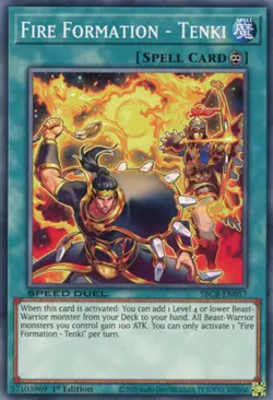 Yugioh! LP Fire Formation - Tenki - SBCB-EN057 - Secret Rare - 1st Edition Light - Image 1