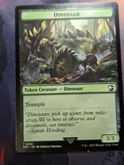 Token Dinosaur Token - MTG - REX 0001 - Image 1