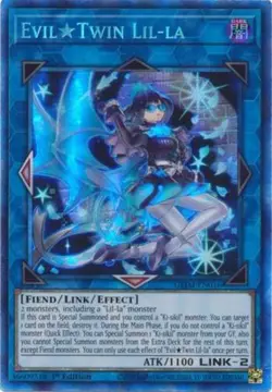 Yugioh! LP Evil Twin Lil-la - GEIM-EN016 - Collector's Rare - 1st Edition Lightl - Image 1