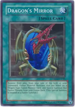 Yugioh! LP Dragon's Mirror - DR04-EN040 - Super Rare - Unlimited Edition Lightly - Image 1