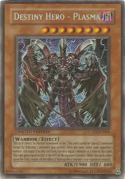 Yugioh! LP Destiny Hero - Plasma - CT04-EN003 - Secret Rare - Limited Edition Li - Image 1