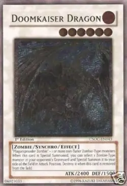 Yugioh! LP Doomkaiser Dragon - CSOC-EN043 - Ultimate Rare - Unlimited Edition Li - Image 1