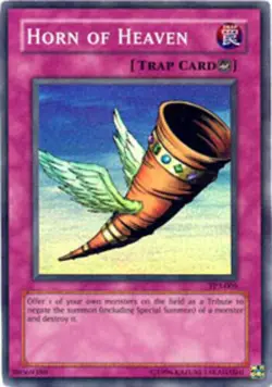 Yugioh! LP Horn of Heaven - TP3-005 - Super Rare - Unlimited Edition Lightly Pla - Image 1