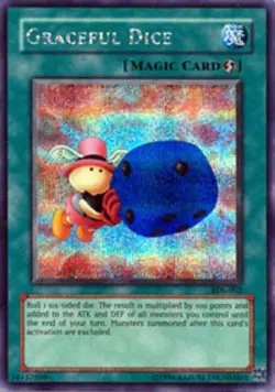 Yugioh! LP Graceful Dice - EDS-002 - Secret Rare - Limited Edition Lightly Playe - Image 1