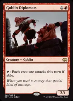 Goblin Diplomats - Light Play MTG Duel Decks: Merfolk vs Goblins - Image 1