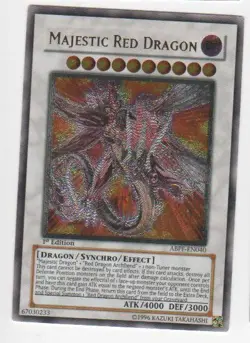 Yugioh! LP Majestic Red Dragon - ABPF-EN040 - Ultimate Rare - 1st Edition Lightl - Image 1