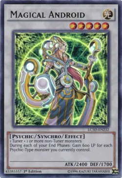 Yugioh! LP Magical Android - LC5D-EN232 - Ultra Rare - 1st Edition Lightly Playe - Image 1