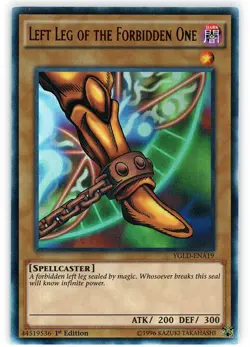Yugioh! LP Left Leg of the Forbidden One - YGLD-ENA19 - Ultra Rare - 1st Edition - Image 1