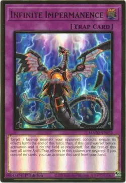 Yugioh! LP Infinite Impermanence - MAGO-EN052 - Premium Gold Rare - 1st Edition - Image 1