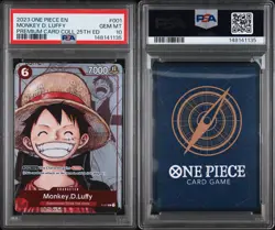 One Piece Monkey D Luffy P-001 25th Anniversary Promo PSA 10 English - Image 3