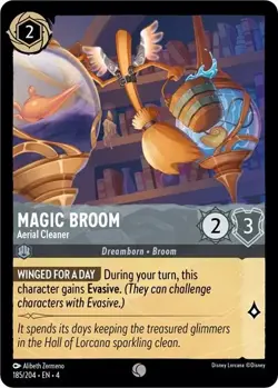 Magic Broom - Aerial Cleaner 185/204 Ursula's Return Non-Foil Disney Lorcana - Image 1