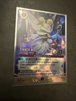 Disney Lorcana Store Championship Promo Tinker Bell Snowflake Collector #34/P3 - Image 1