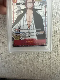 2022 ONE PIECE OP01-ROMANCE DAWN MANGA ALTERNATE ART #120 SHANKS PSA 10 - Image 3