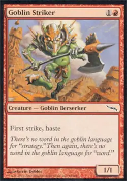 Goblin Striker - Medium Play MTG Mirrodin - Image 1