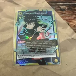 Union Arena Jujutsu Kaisen Megumi Fushiguro UE03BT/JJK-1-022 SR Foil Card NM - Image 1
