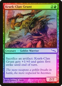 Krark-Clan Grunt FOIL Mirrodin NM Red Common MAGIC THE GATHERING CARD ABUGames - Image 1