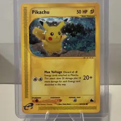 Pokemon Pikachu Skyridge 84/144 Common 50 HP Max Voltage TCG Card English - Image 1