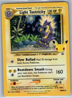Light Toxtricity SWSH137 SWSH: Sword & Shield Promo Cards - Pokemon Card - NM - Image 1