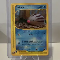 Swinub Skyridge 107/144 Common 50 HP Basic Regular Pokemon TCG Card English - Image 1