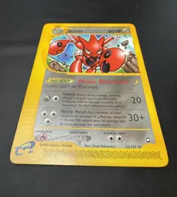 Pokemon Scizor Rare 80 HP Stage 1 Aquapolis 32/147 2002 Regular English TCG Card - Image 2