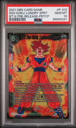 Ssg Goku, Lgndry Sprt 2021 Dragon Ball Super Card BT14 PSA 10 - Image 1