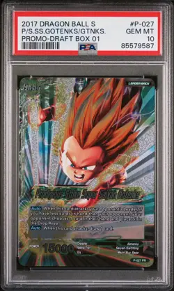 Prdgs Strk Ss Gotenks 2017 Dragon Ball Super Card Game Draft Box 1 P-027 PSA 10 - Image 1