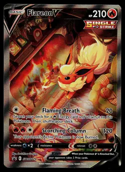 Pokemon Card - Flareon V Black Star Promo SWSH179 Holo - Image 1