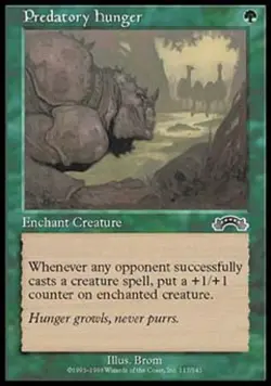 Predatory Hunger - Medium Play MTG Exodus - Image 1