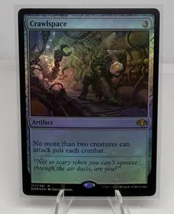 NM+ FOIL MTG Crawlspace Dominaria Remastered #217 Magic Card - Image 1